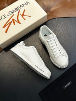 DOLCE & GABBANA Calfskin nappa Portofino sneakers - Image 3