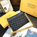 Louis Vuitton Voyage Pochette Damier Infini Leather Black 33Cm - Image 6