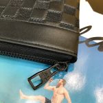 Louis Vuitton Voyage Pochette Damier Infini Leather Black 33Cm - Image 9