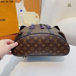 Louis Vuitton Christopher Backpack Monogram Macassar Canvas Brown And Purple 45Cm M46247 - Image 8