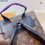Louis Vuitton Christopher Backpack Monogram Macassar Canvas Brown And Purple 45Cm M46247 - Image 9