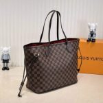 Louis Vuitton Neverfull MM Damier Ebene Cerise Red And Brown 32Cm N40599 - Image 7