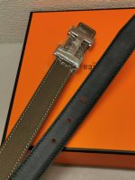 Hermes Belt Togo Swift Silver Buckle Brown 24Mm - Image 4