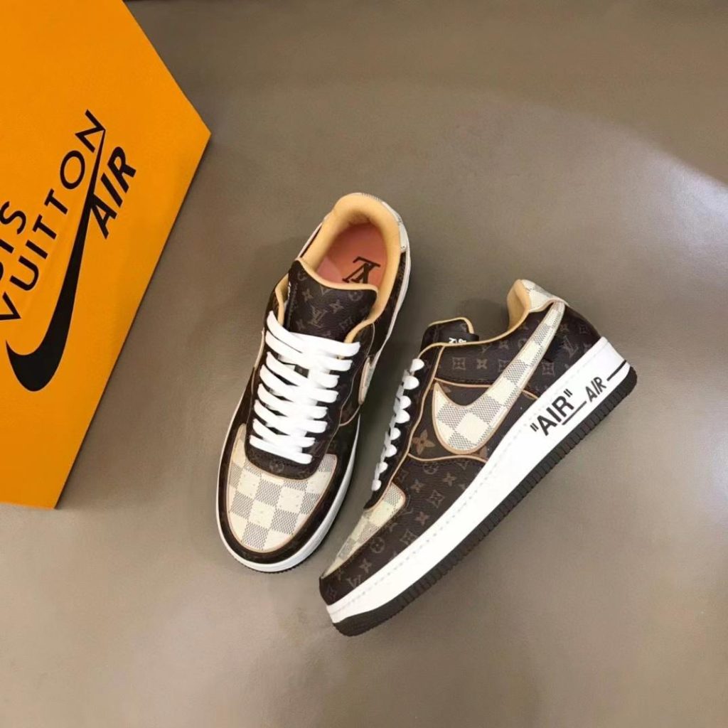 Nike Air Force 1 Low x Louis Vuitton Monogram Brown - Image 3