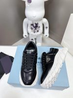 Prada Padded Nappa Leather Black Sneakers - Image 2