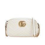 Gucci Gg Marmont Small Shoulder Bag ‎white 24cm 447632 Dtd1t 9022