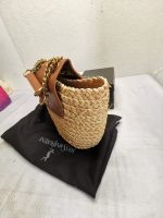 Saint Laurent Mini Manon In Raffia And Aged Vegetable Tanned Leather Naturel 23Cm 774269Gaaed9051 - Image 5