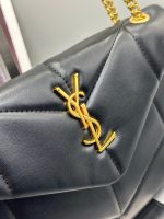 Saint Laurent Loulou Puffer Small Shoulder Bag In Black 28Cm - Image 6