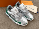 LV Louis Vuitton 2022 latest purchase-level LV Trainer sneakers are made of Monogram embossed calfskin - Image 2