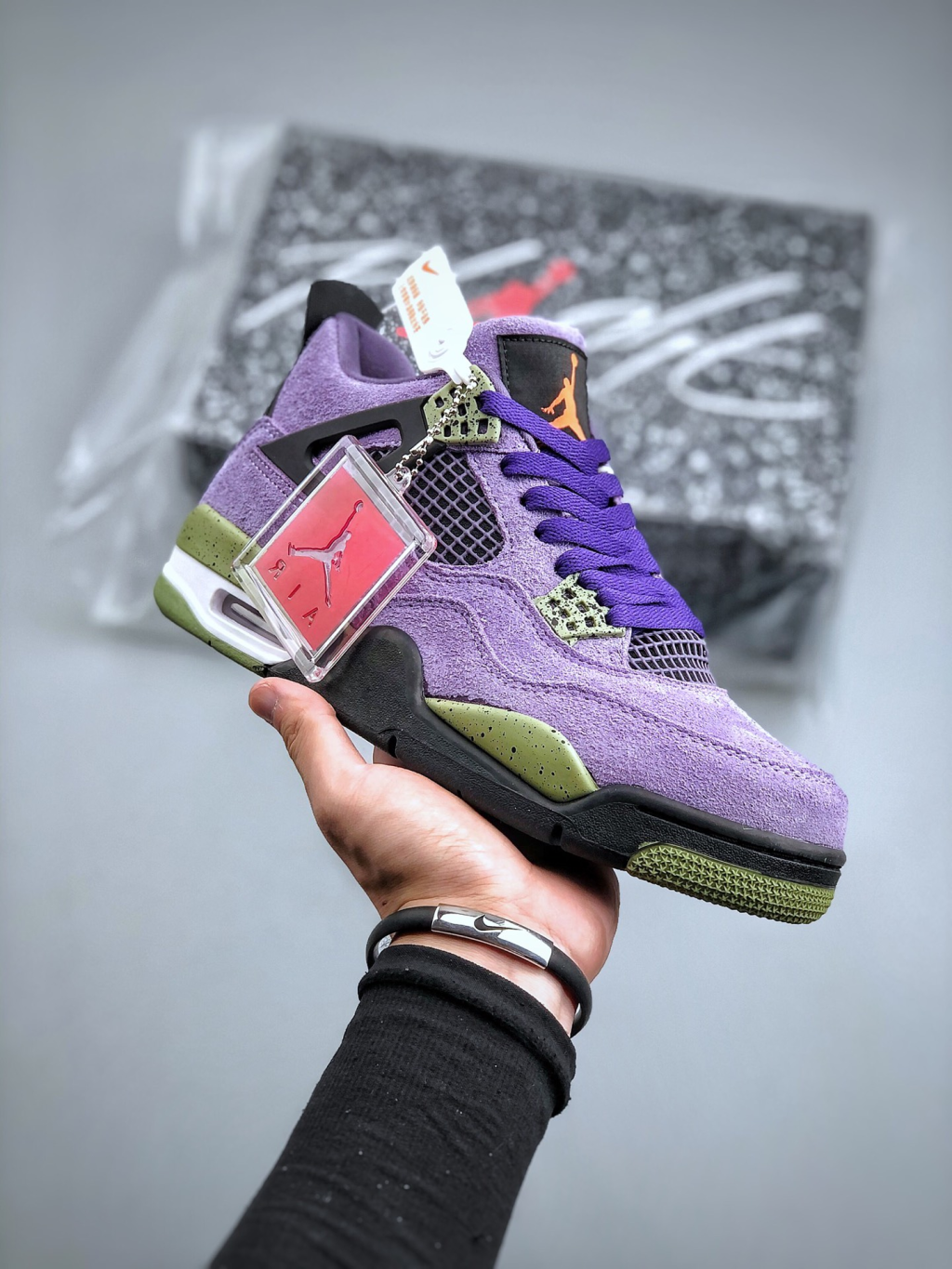 Nike Wmns Air Jordan 4 Retro Canyon Purple AJ4 - Image 3