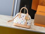 Louis Vuitton X Takashi Murakami Alma BB White Multicolor 24cm M13078 - Image 3