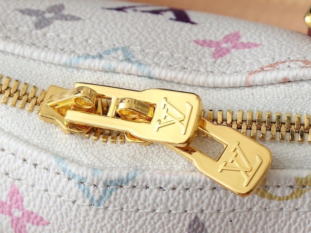 Louis Vuitton X Takashi Murakami Alma BB White Multicolor 24cm M13078 - Image 7