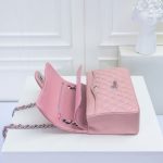 Chanel Classic Double Flap Bag Silver Hardware Light Pink 25Cm - Image 8
