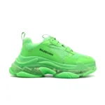 BALENCIAGA TRIPLE S CLEAR SOLE NEON GREEN