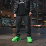 BALENCIAGA TRIPLE S CLEAR SOLE NEON GREEN - Image 6