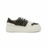 FENDI Match leather platform low-tops sneakers