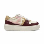 FENDI Match leather platform low-tops sneakers